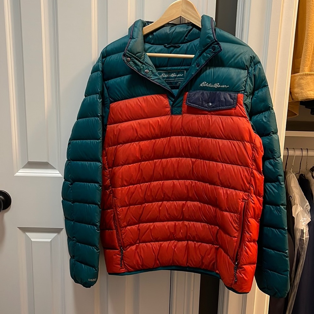 Men’s Eddie Bauer pullover winter coat SZ M